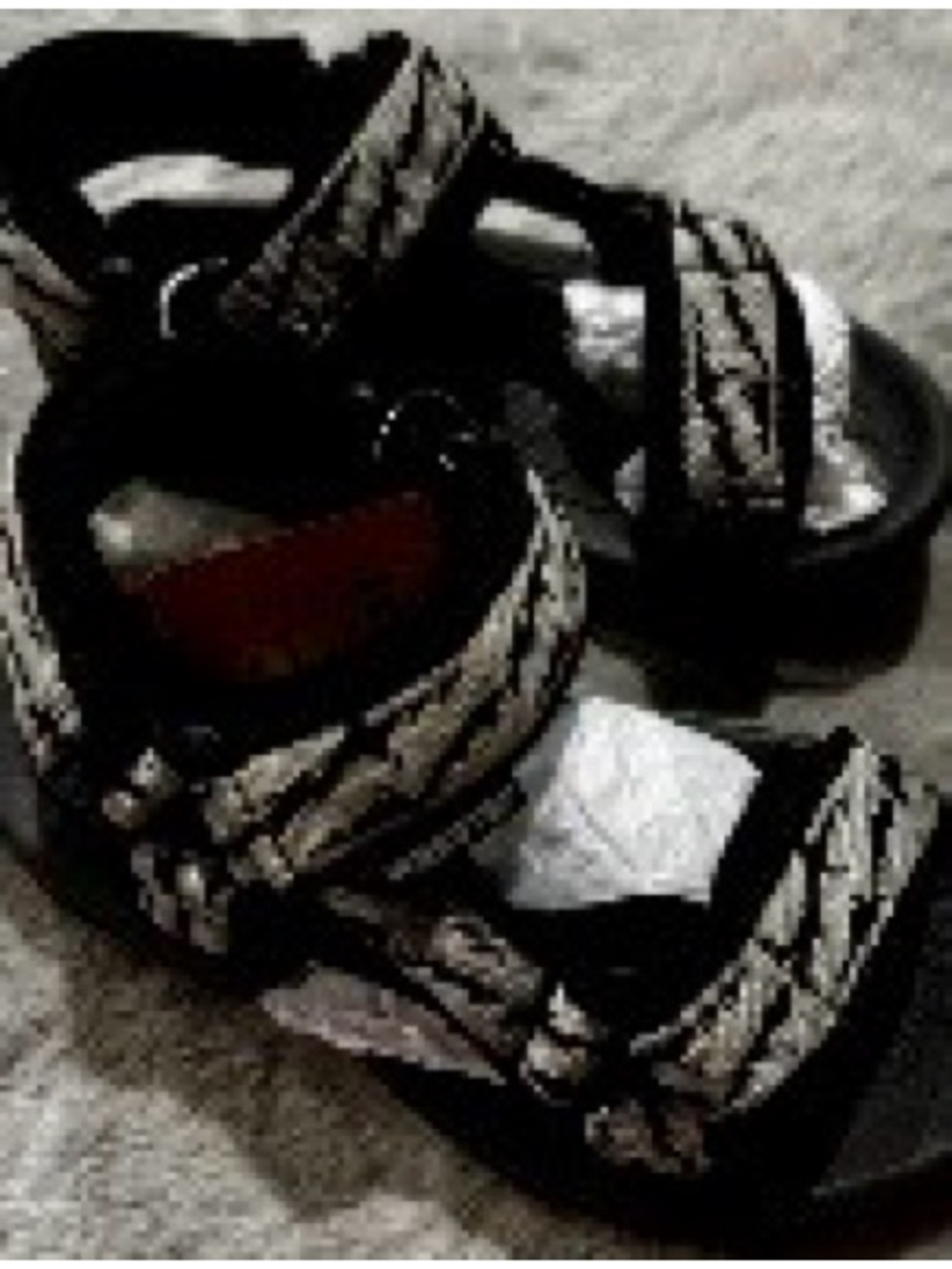 Weestep Toddler Boys Black/Gray Sandals sz 9c